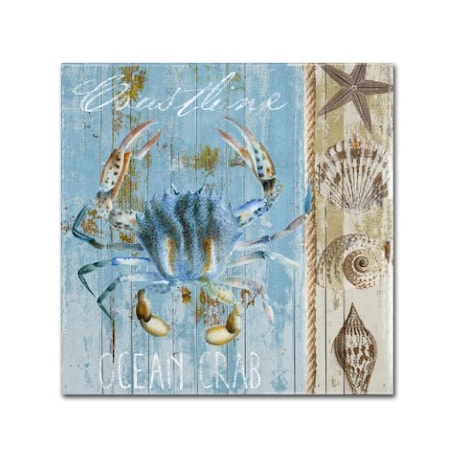 Color Bakery 'Blue Crab II' Canvas Art,18x18